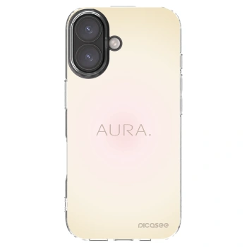 Picasee Apple iPhone 16 Hülle - Transparentes Silikon - Aura