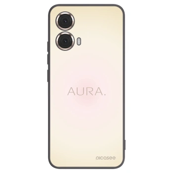 Picasee Motorola Moto G85 Hülle - Schwarzes Silikon - Aura