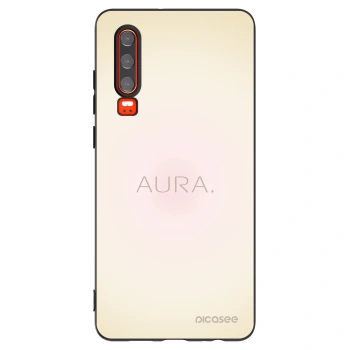 Picasee Huawei P30 Hülle - Schwarzes Silikon - Aura