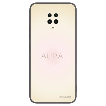 Picasee Xiaomi Redmi Note 9 Pro Hülle - Schwarzes Silikon - Aura