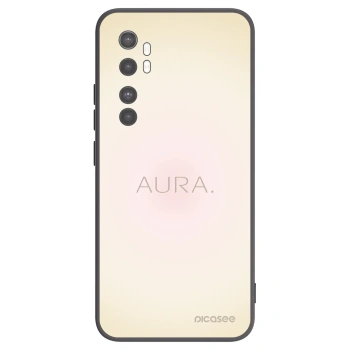 Picasee Xiaomi Mi Note 10 Lite Hülle - Schwarzes Silikon - Aura