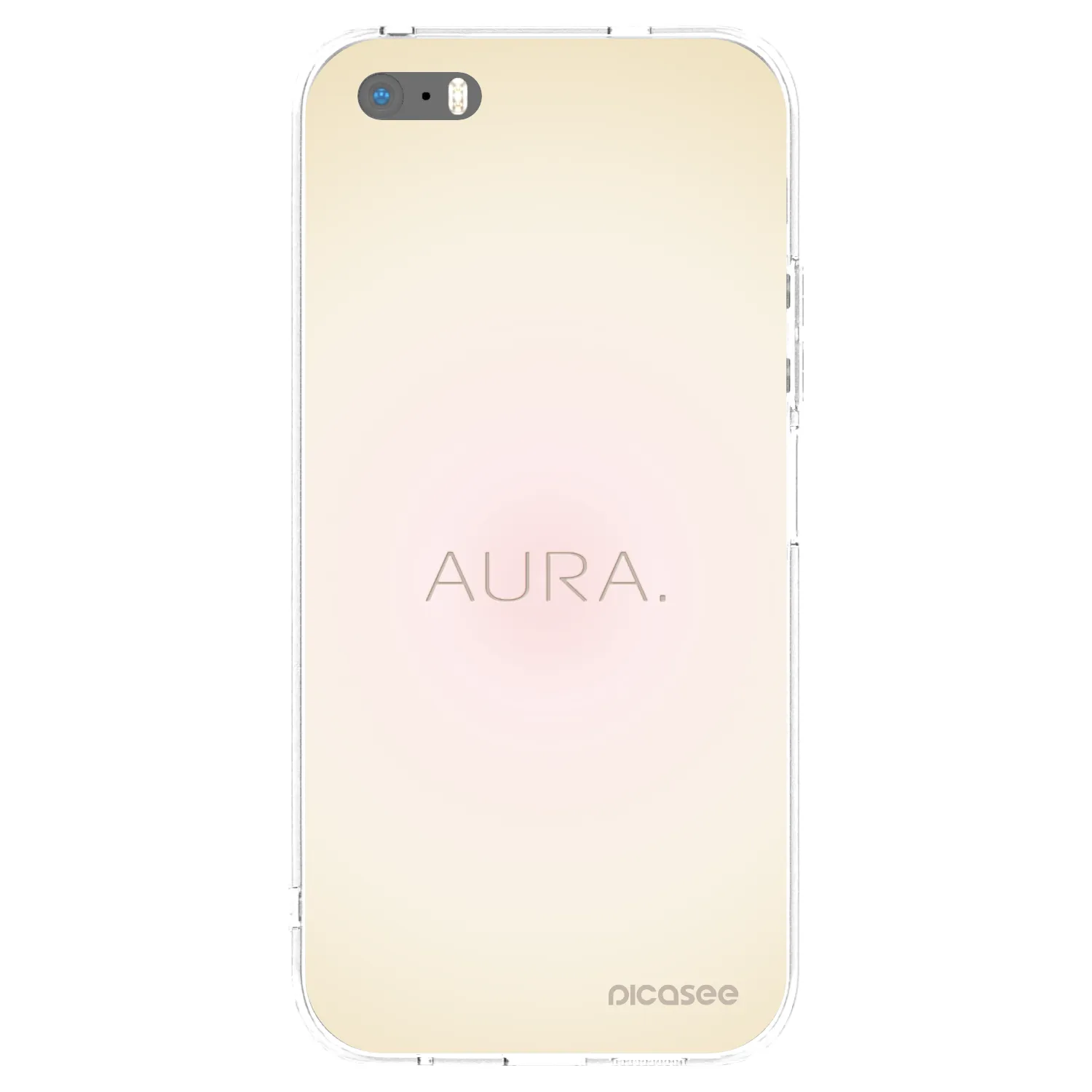 Picasee Apple iPhone 5/5S/SE Hülle - Transparentes Silikon - Aura