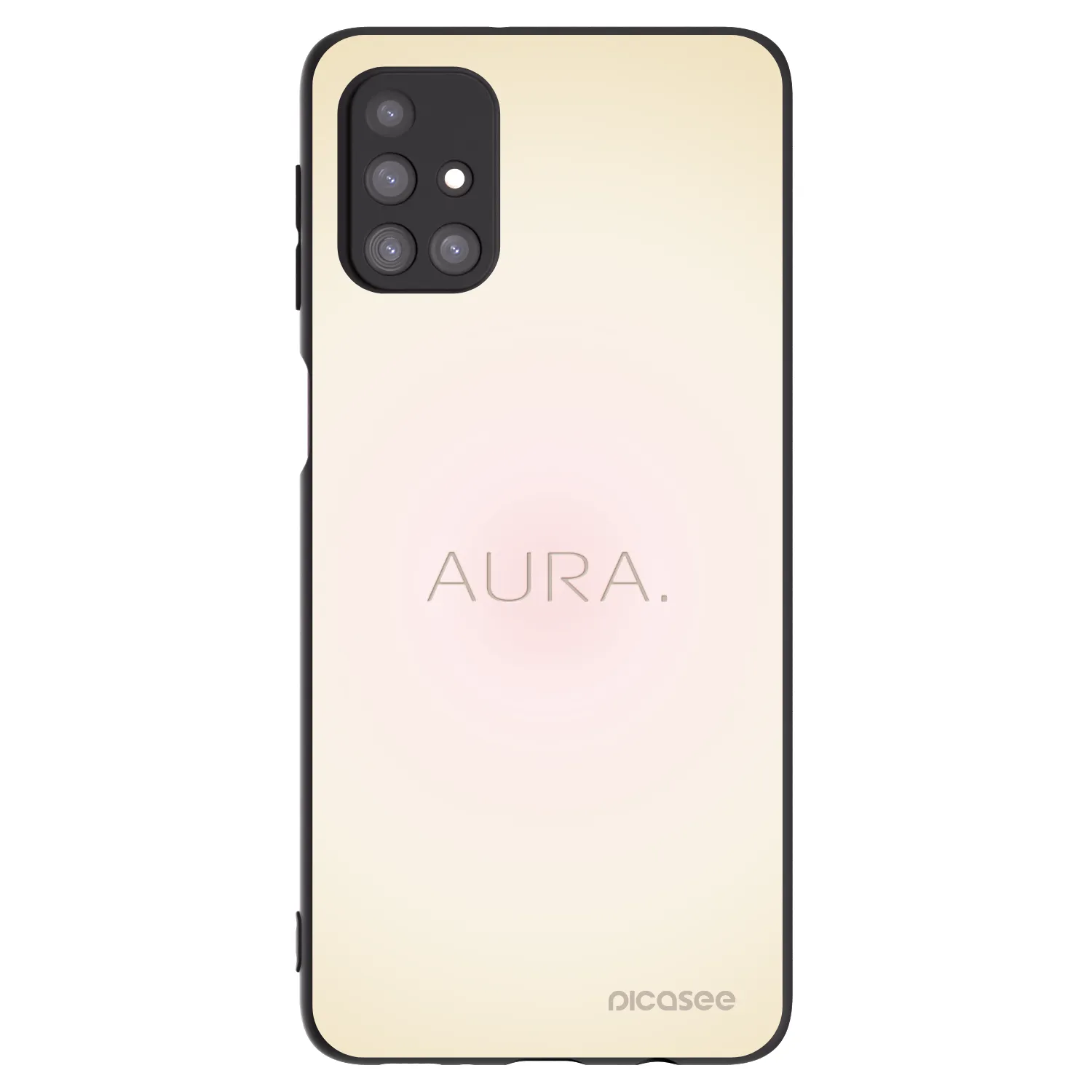Picasee Samsung Galaxy M31s Hülle - Schwarzes Silikon - Aura