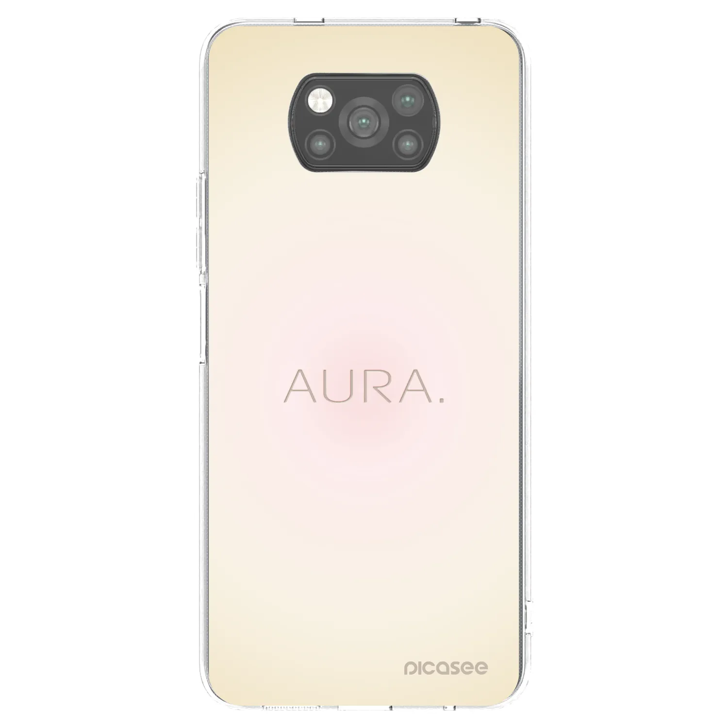 Picasee Xiaomi Poco X3 Hülle - Schwarzes Silikon - Aura