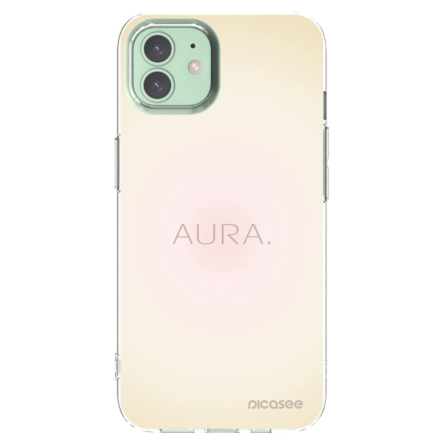 Picasee Apple iPhone 12 Hülle - Transparentes Silikon - Aura