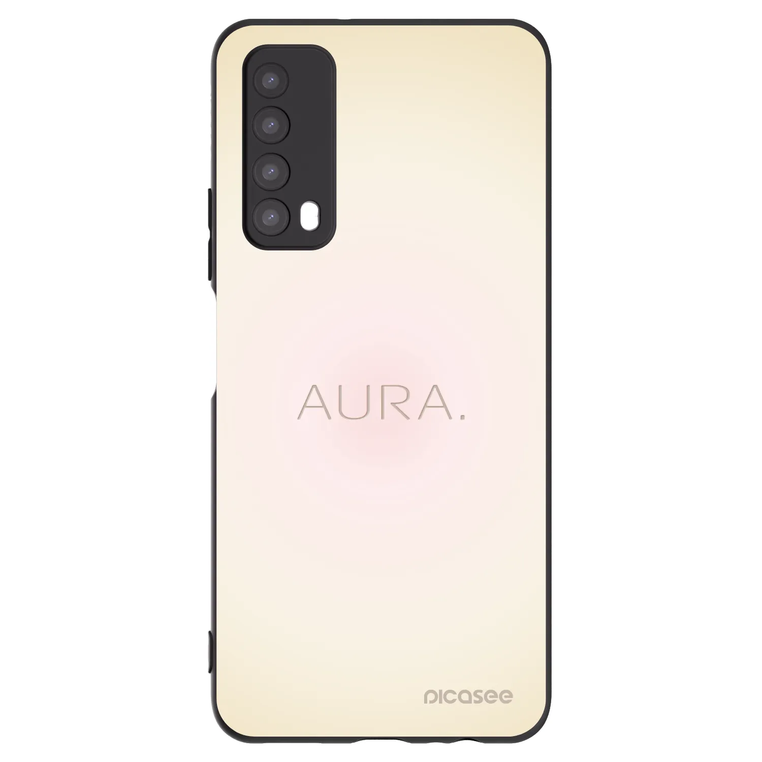 Picasee Huawei P Smart 2021 Hülle - Schwarzes Silikon - Aura