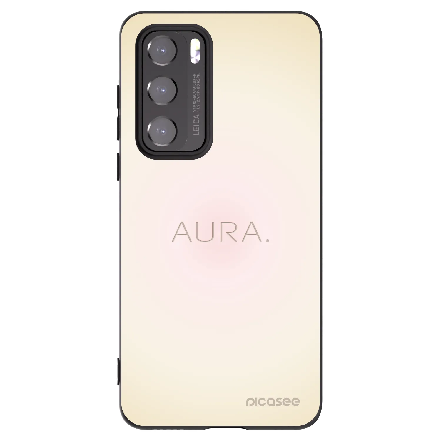 Picasee Huawei P40 Hülle - Schwarzes Silikon - Aura