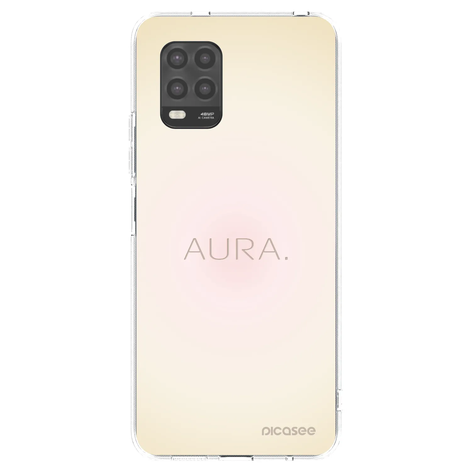Picasee Xiaomi Mi 10 Lite Hülle - Transparentes Silikon - Aura