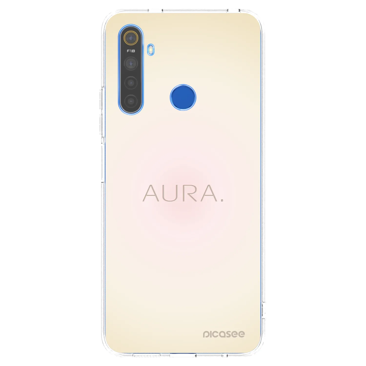 Picasee Realme 5 Hülle - Transparentes Silikon - Aura