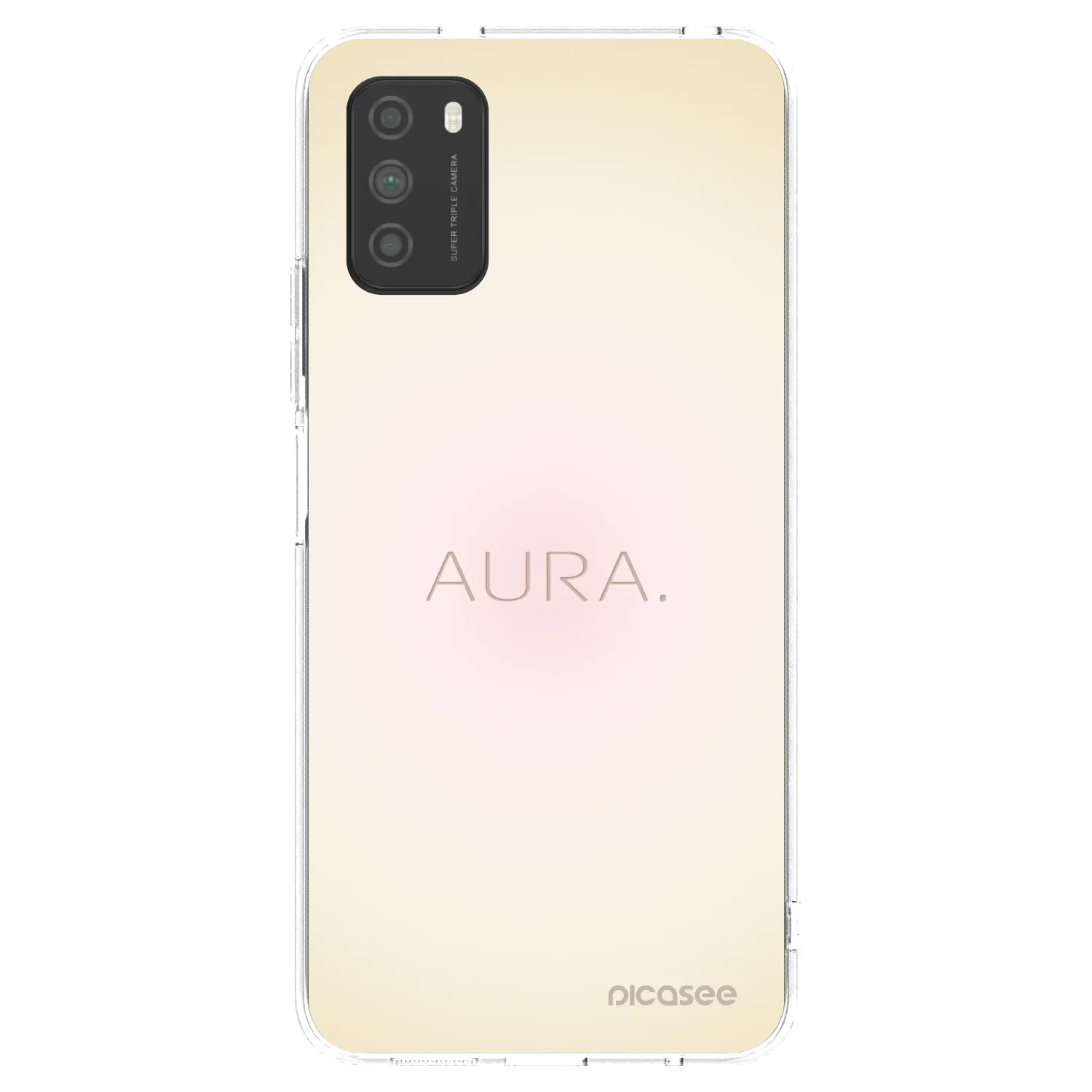 Picasee Xiaomi Poco M3 Hülle - Transparentes Silikon - Aura