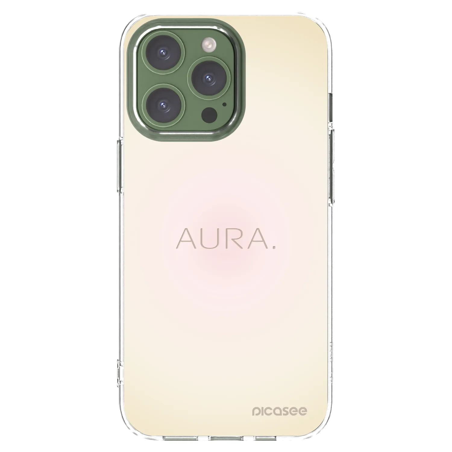 Picasee Apple iPhone 13 Pro Hülle - Transparentes Silikon - Aura