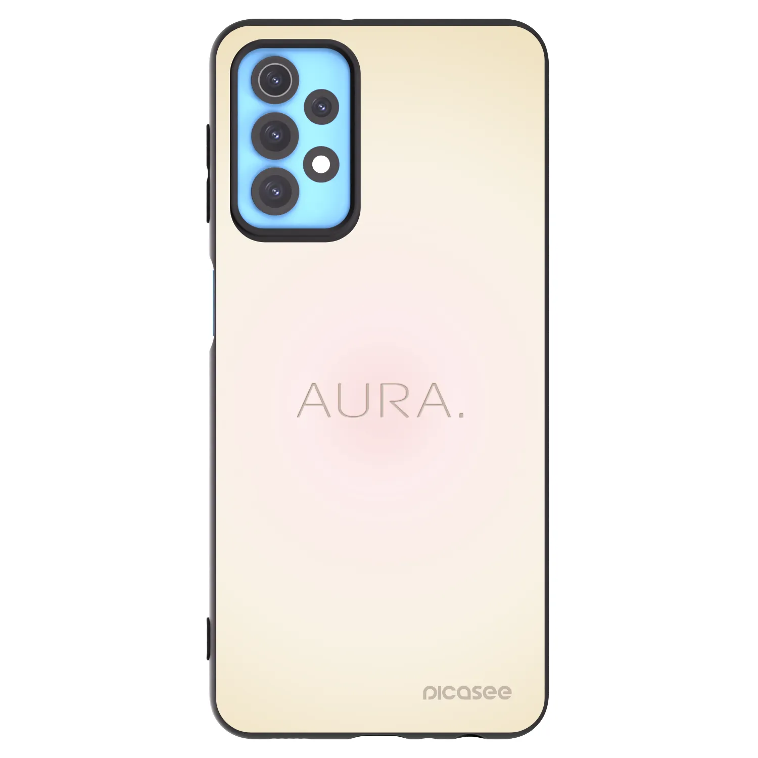 Picasee Samsung Galaxy A32 4G SM-A325F Hülle - Schwarzes Silikon - Aura