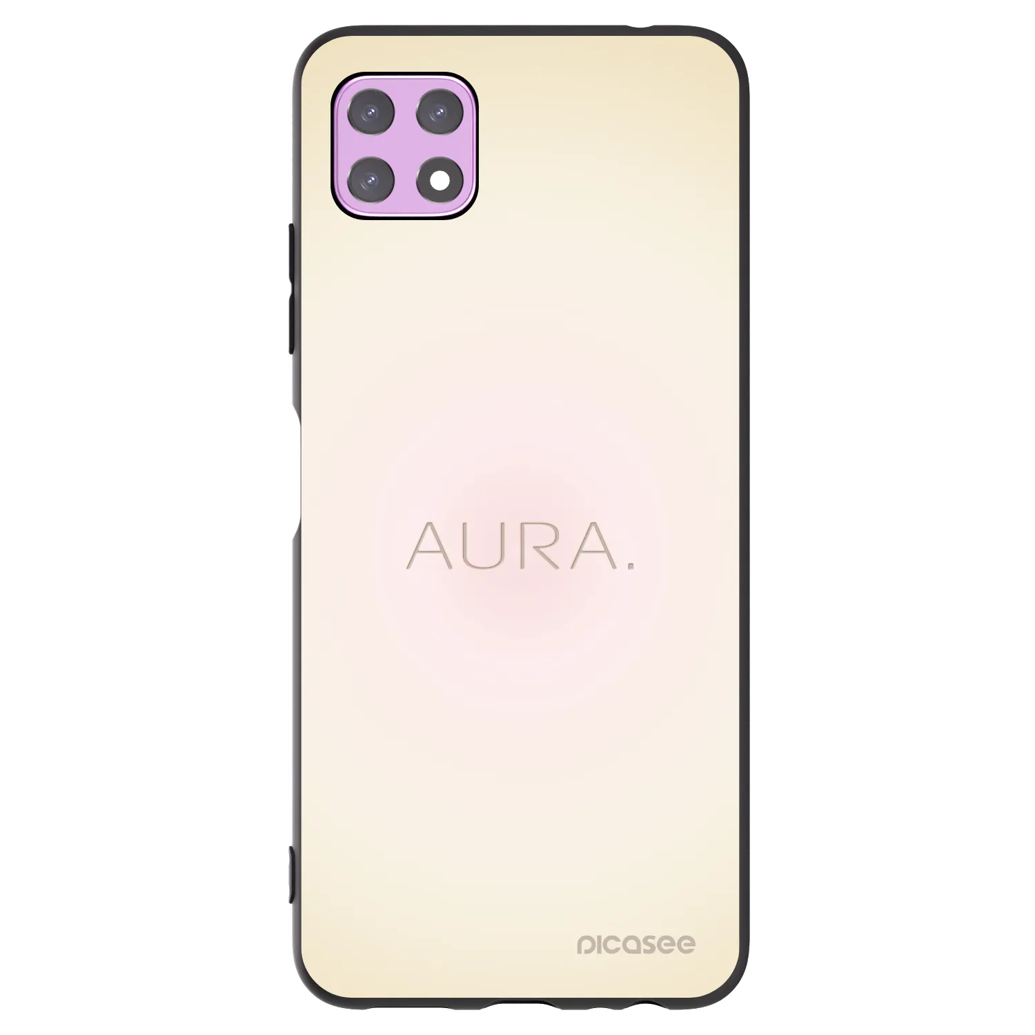 Picasee Samsung Galaxy A22 A226B 5G Hülle - Schwarzes Silikon - Aura