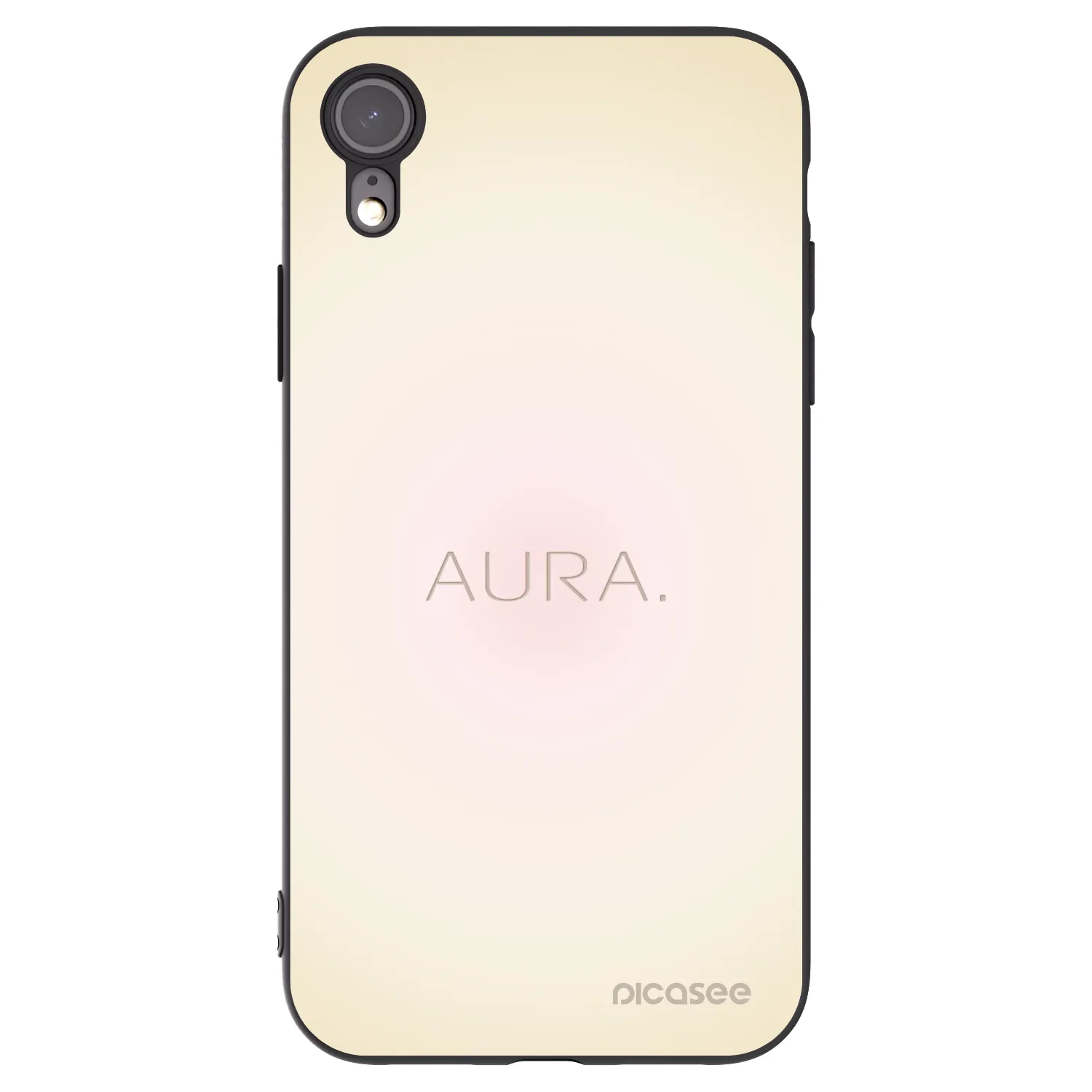 Picasee Apple iPhone XR Hülle - Schwarzes Silikon - Aura