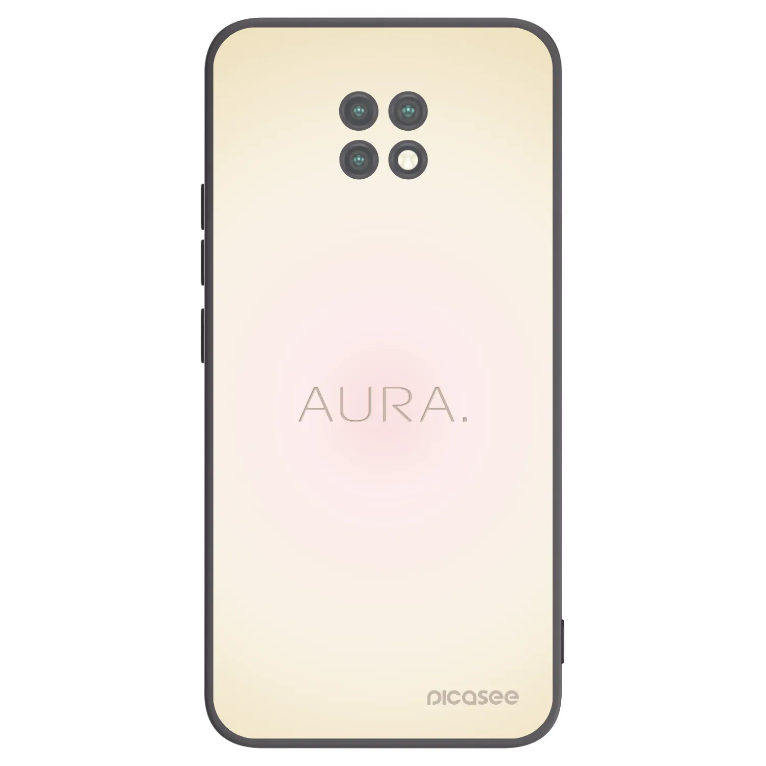 Picasee Xiaomi Redmi Note 9T Hülle - Schwarzes Silikon - Aura