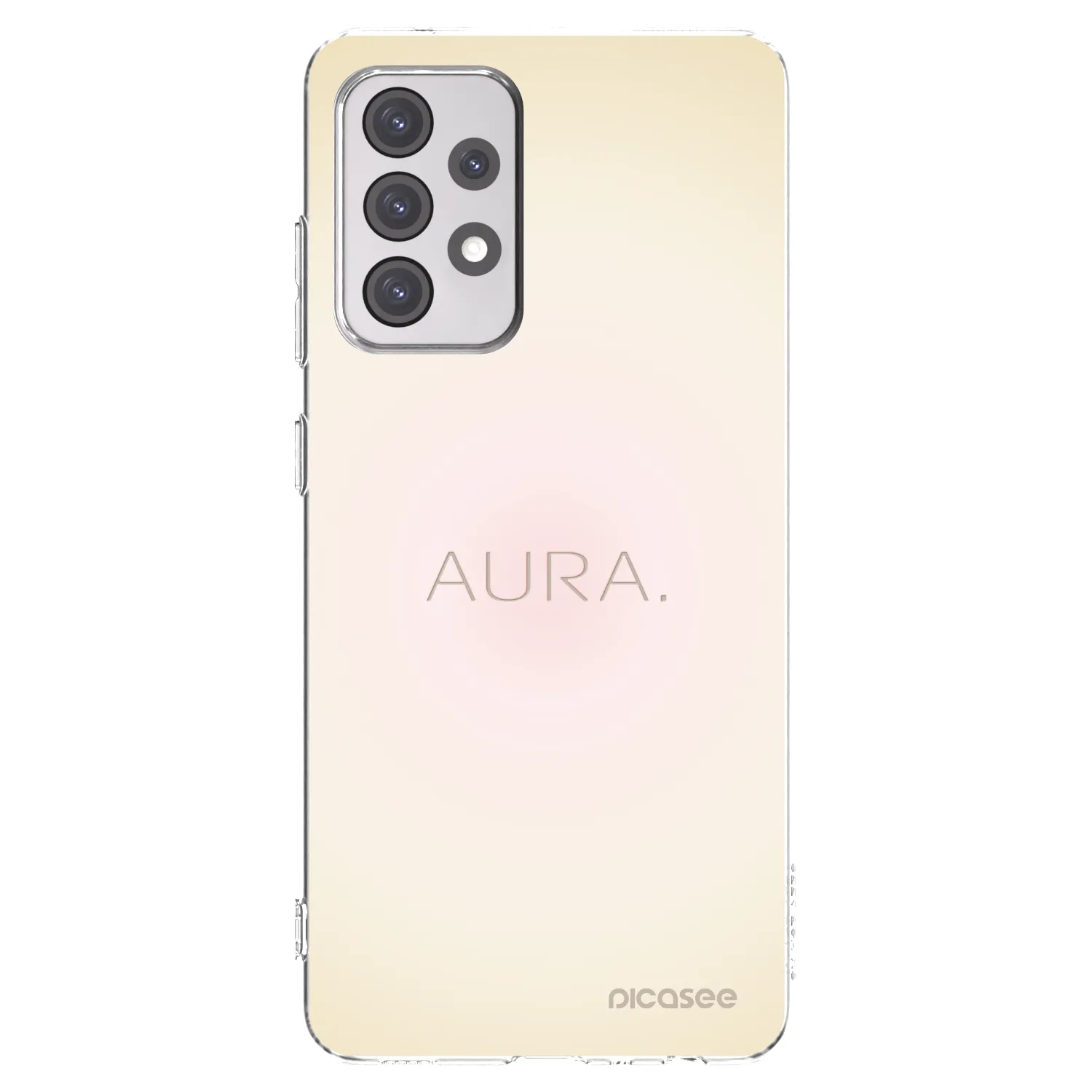 Picasee Samsung Galaxy A52s 5G A528B Hülle - Transparentes Silikon - Aura
