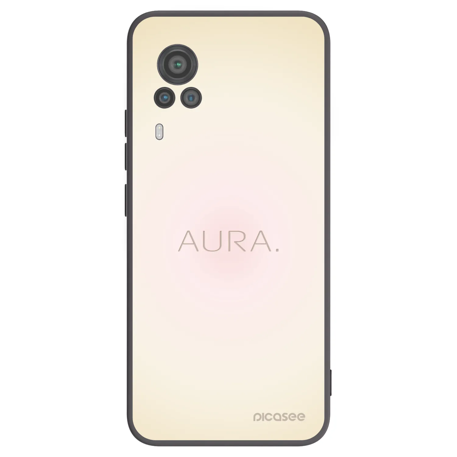 Picasee Vivo X60 Pro 5G Hülle - Schwarzes Silikon - Aura