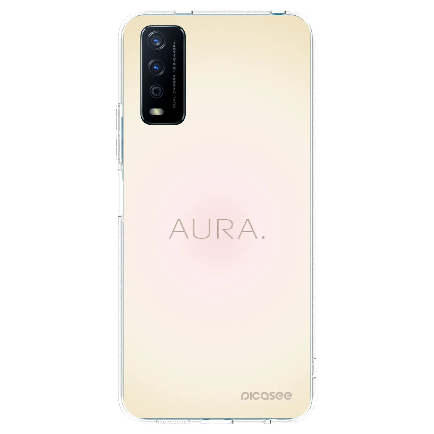 Picasee Vivo Y11s Hülle - Transparentes Silikon - Aura