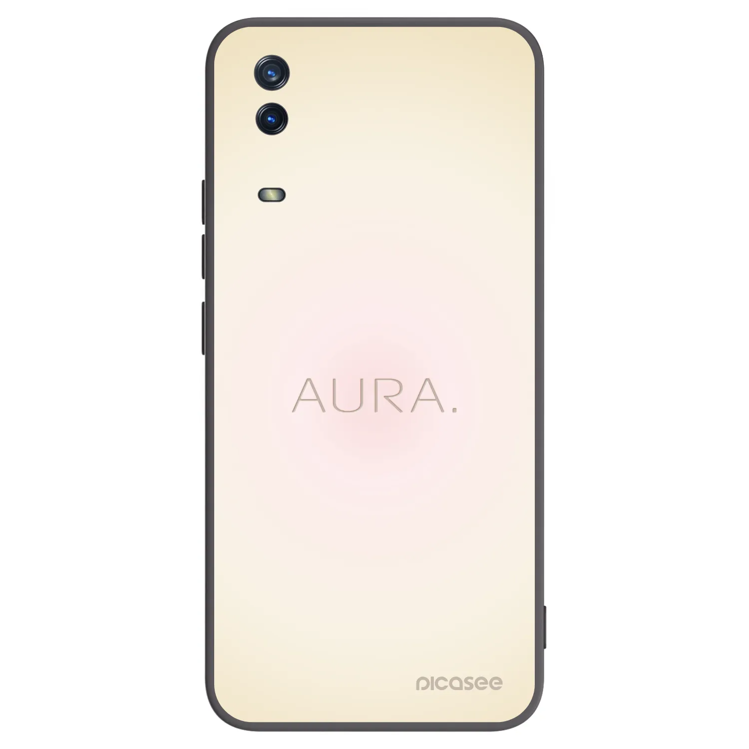 Picasee Vivo Y11s Hülle - Schwarzes Silikon - Aura
