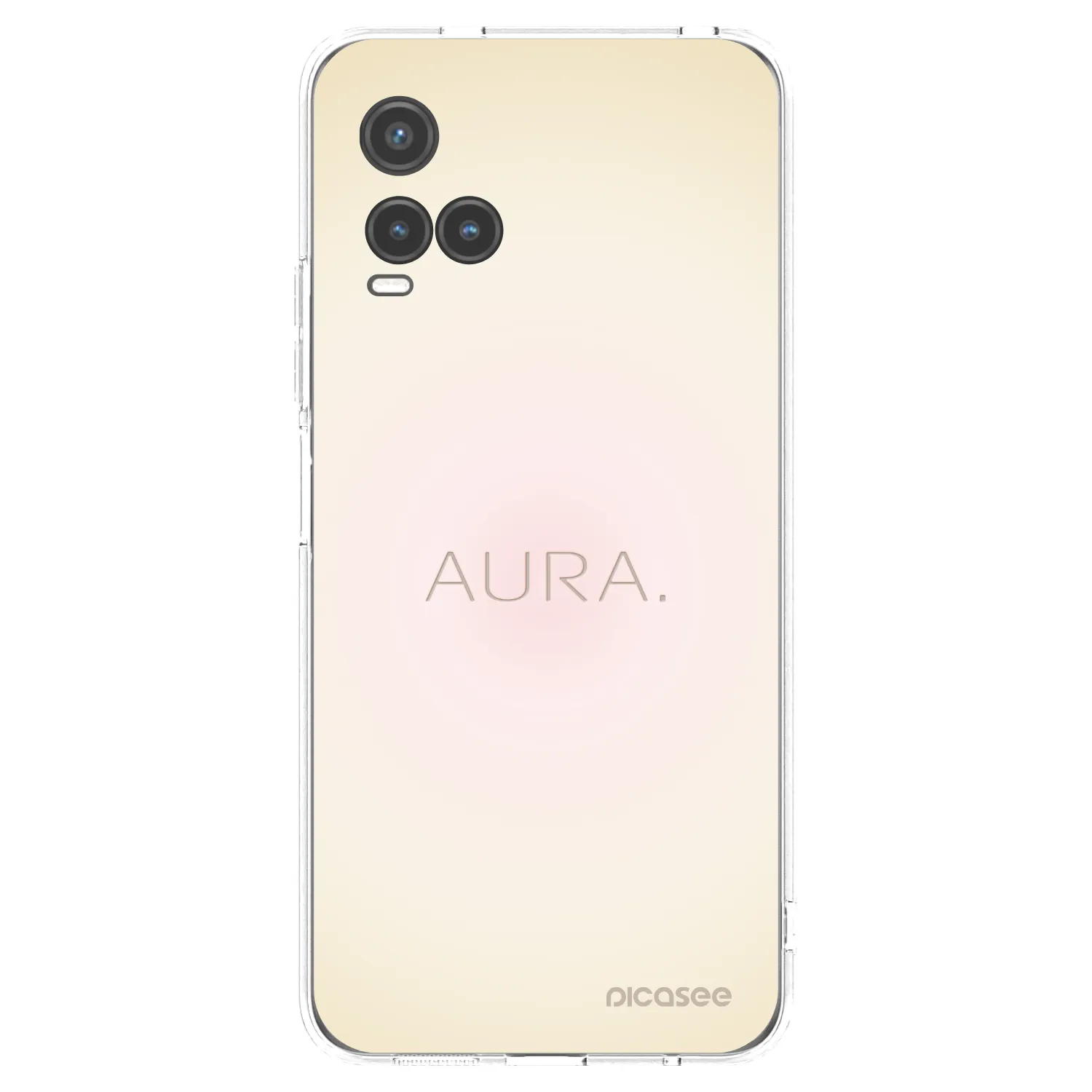 Picasee Vivo Y33s Hülle - Transparentes Silikon - Aura