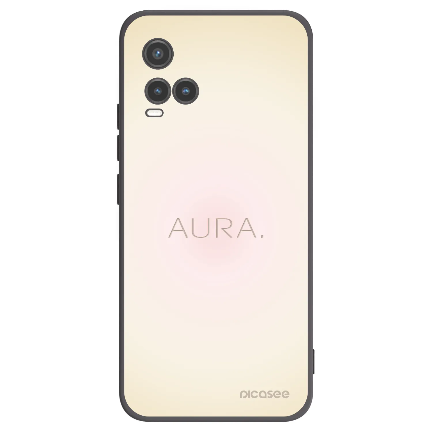 Picasee Vivo Y33s Hülle - Schwarzes Silikon - Aura