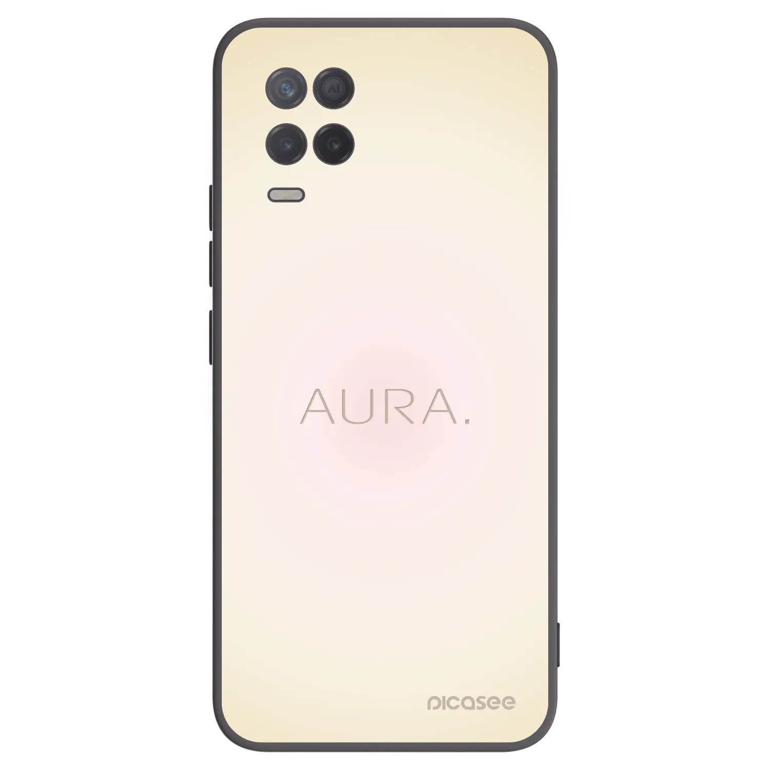 Picasee Realme 8 5G Hülle - Schwarzes Silikon - Aura