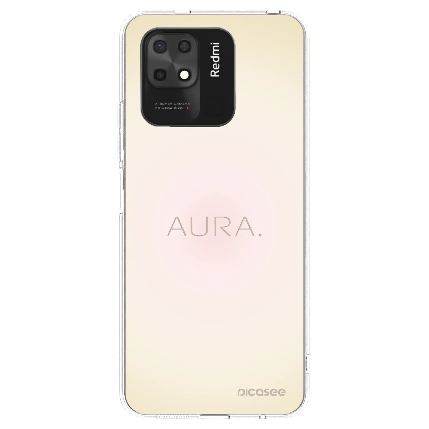 Picasee Xiaomi Redmi 10C Hülle - Transparentes Silikon - Aura