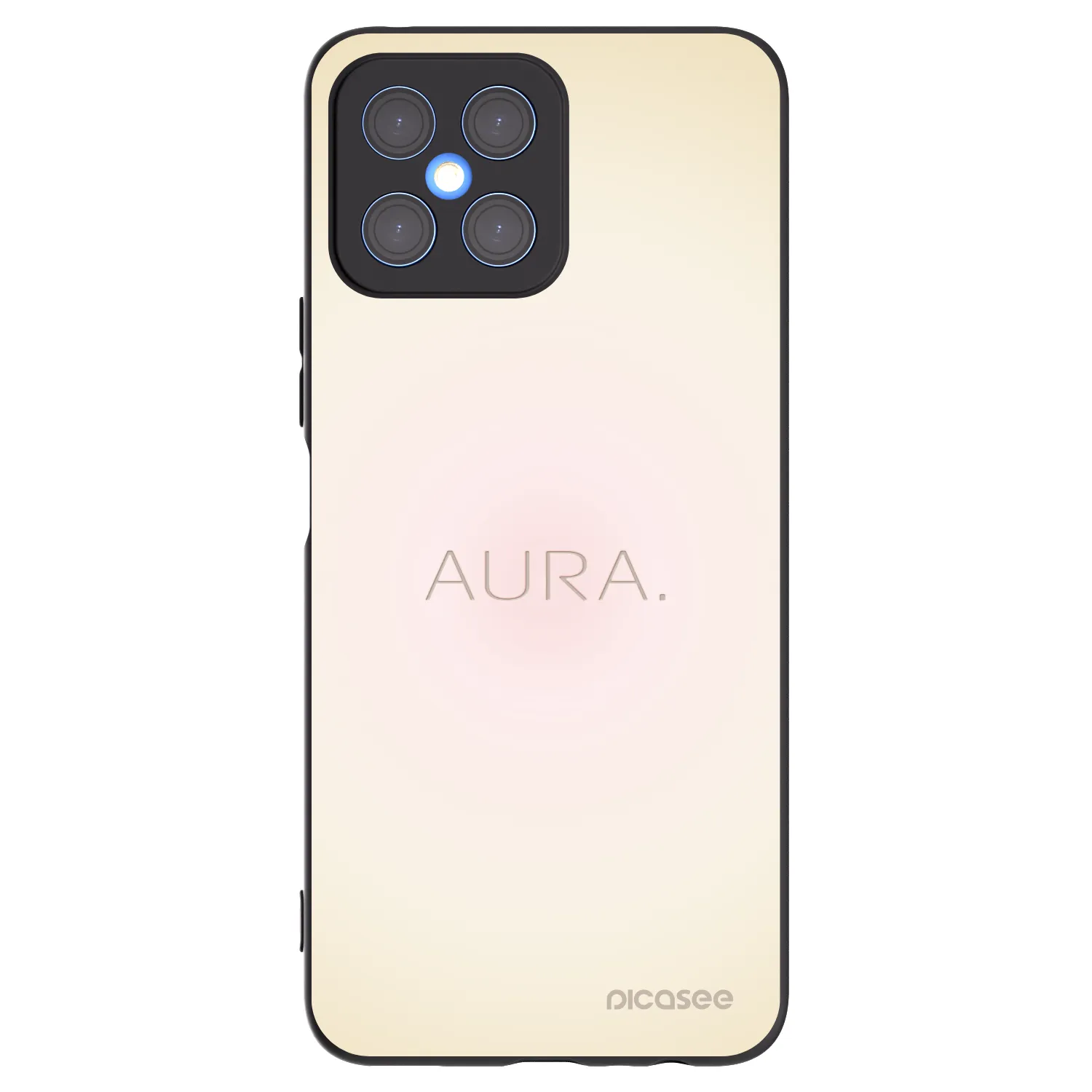 Picasee Honor X8 4G Hülle - Schwarzes Silikon - Aura