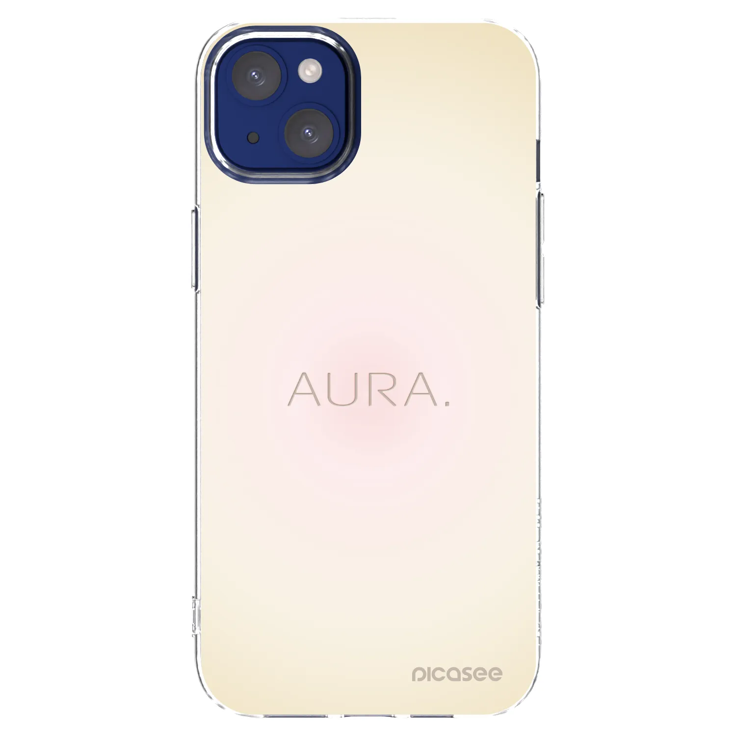 Picasee Apple iPhone 14 Plus Hülle - Transparentes Silikon - Aura