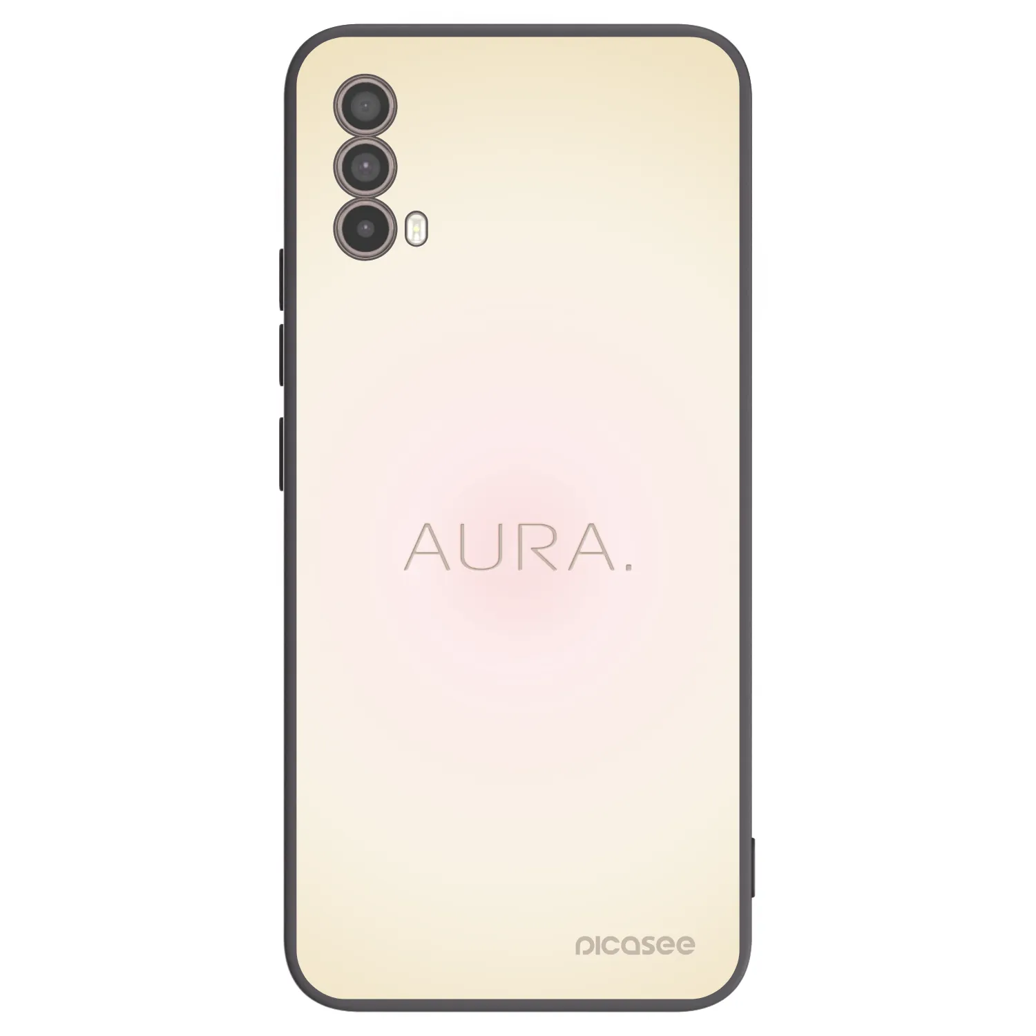 Picasee Motorola Moto E40 Hülle - Schwarzes Silikon - Aura