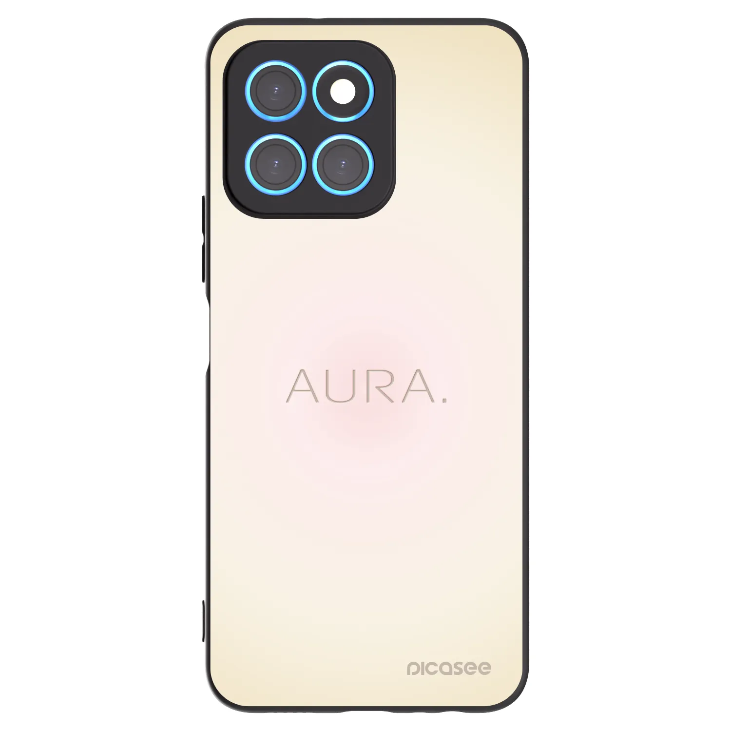 Picasee Honor X6 Hülle - Schwarzes Silikon - Aura