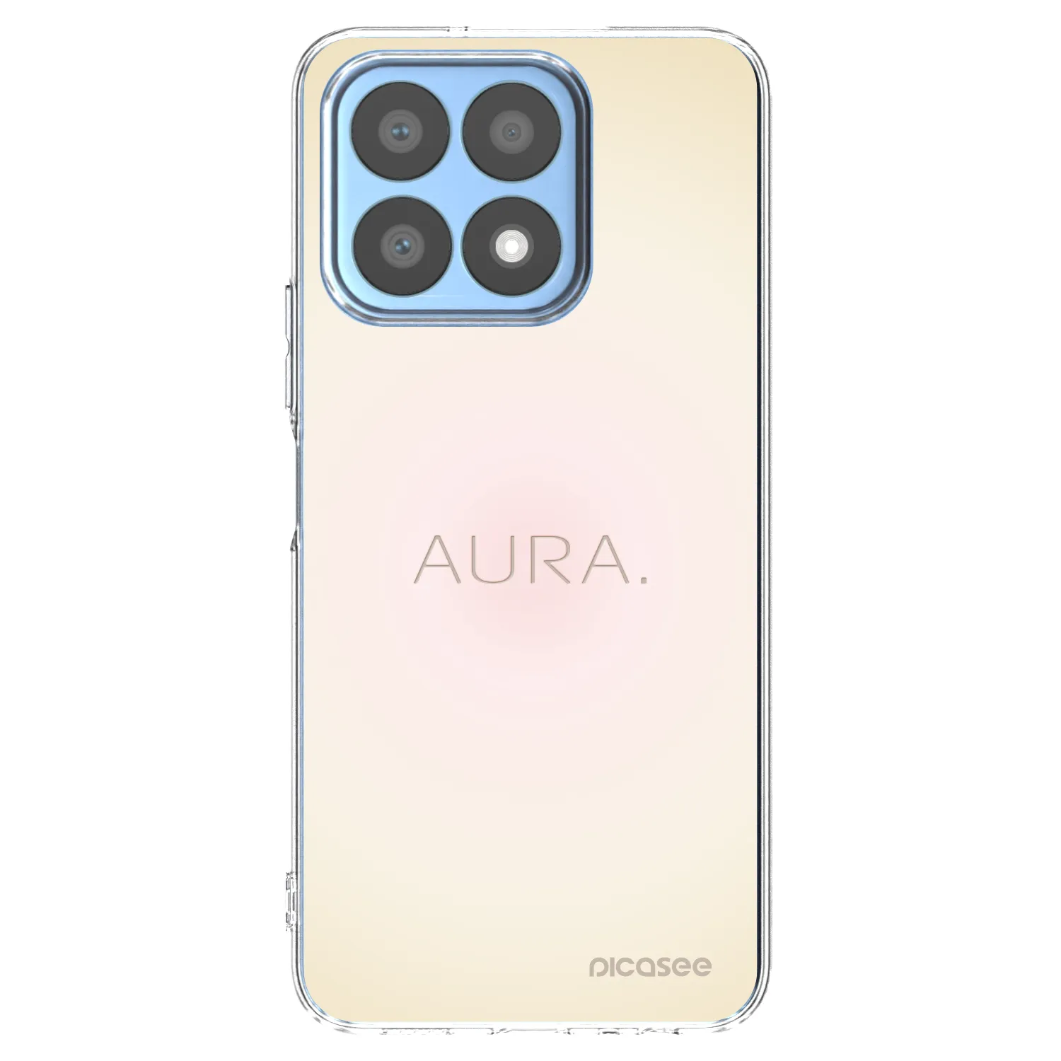 Picasee Honor X8a Hülle - Transparentes Silikon - Aura