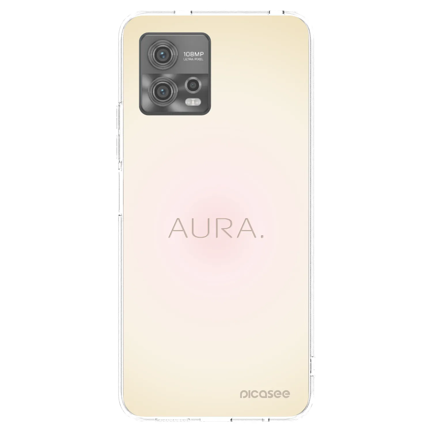 Picasee Motorola Moto G72 Hülle - Transparentes Silikon - Aura