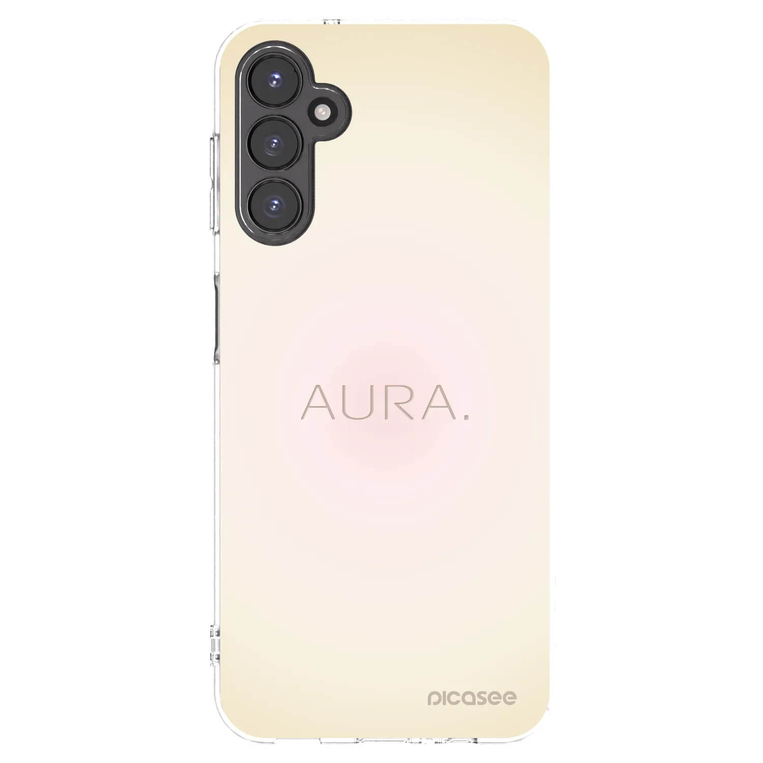 Picasee Samsung Galaxy A14 4G A145R Hülle - Transparentes Silikon - Aura