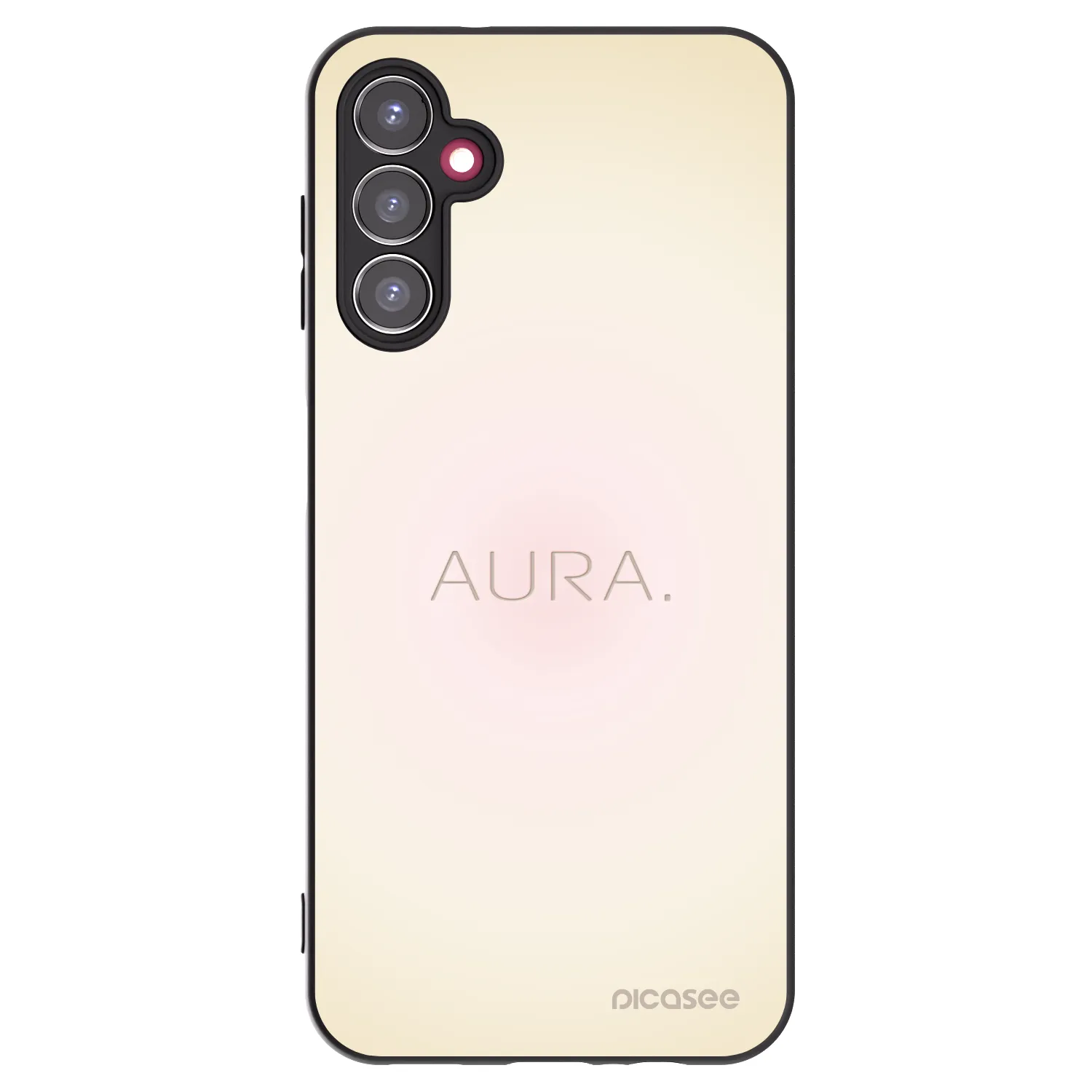 Picasee Samsung Galaxy A14 5G A146P Hülle - Schwarzes Silikon - Aura