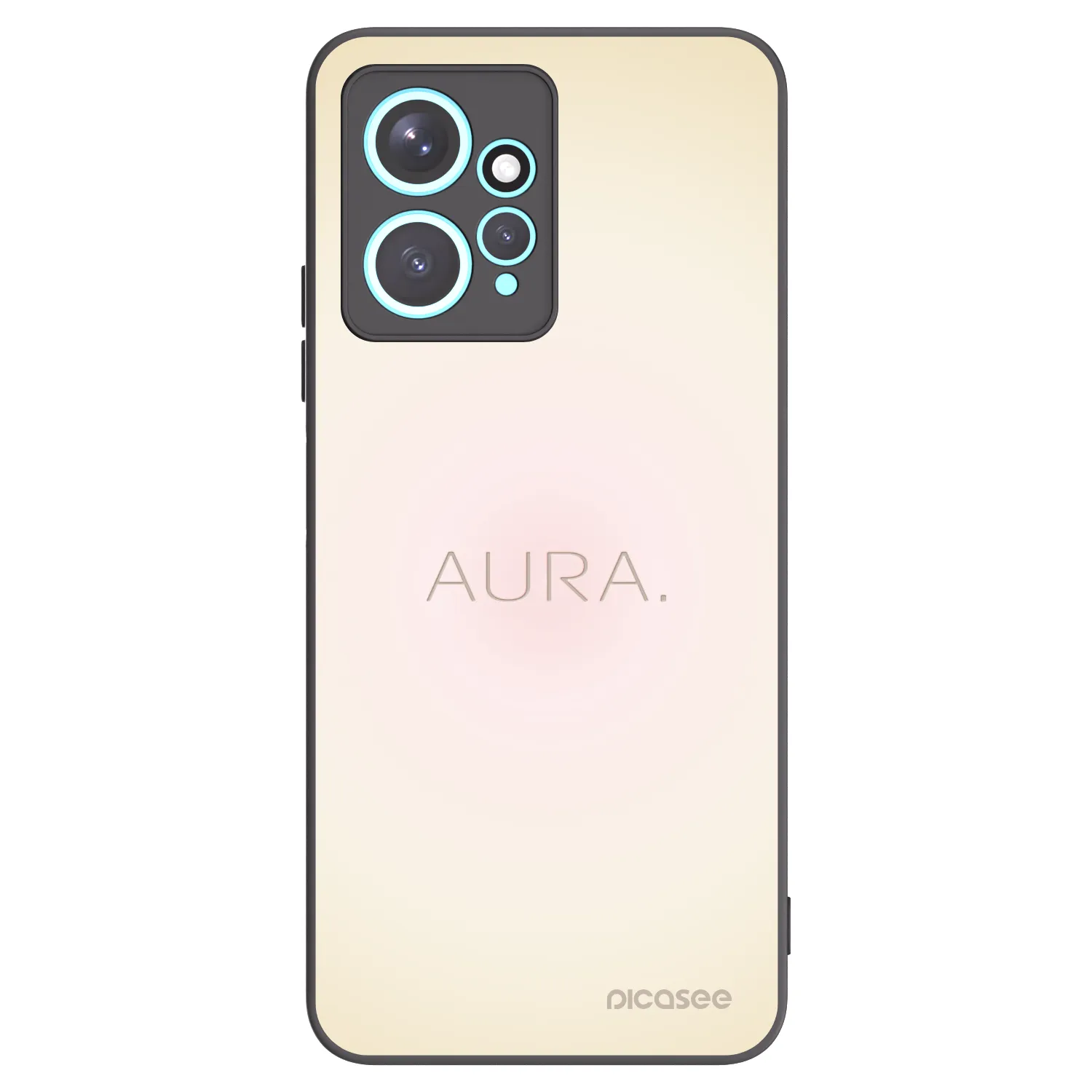Picasee Xiaomi Redmi Note 12 4G Hülle - Schwarzes Silikon - Aura
