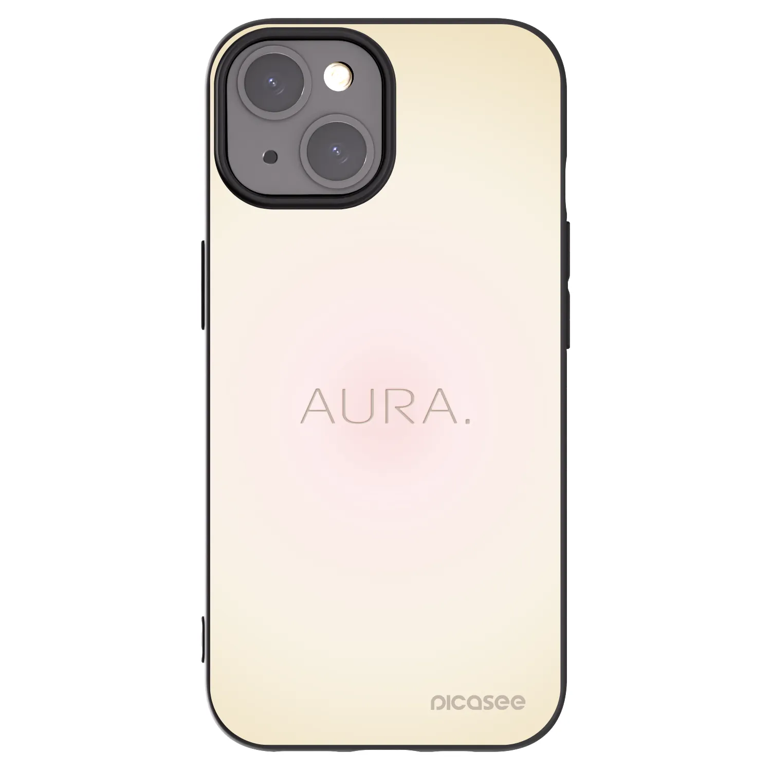 Picasee Apple iPhone 15 Hülle - Schwarzes Silikon - Aura