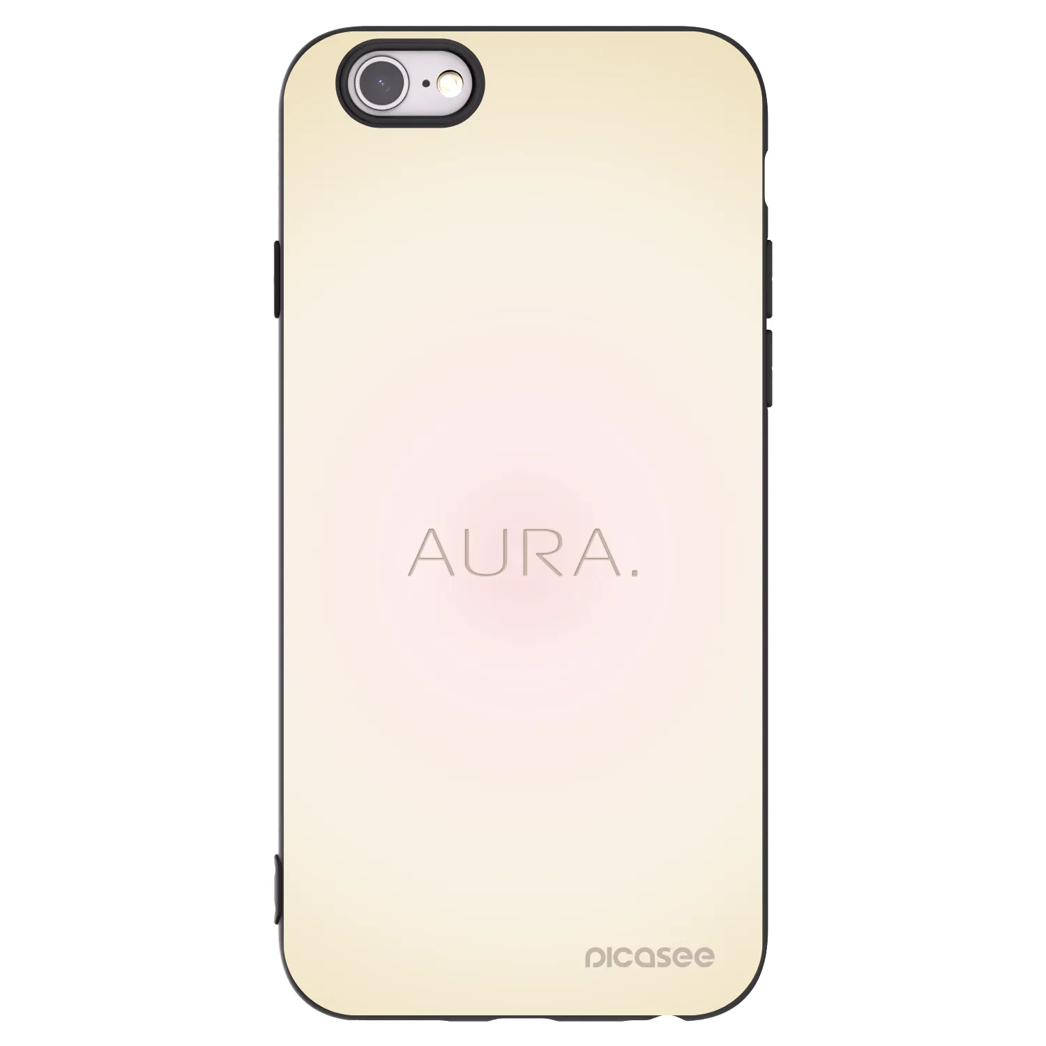 Picasee Apple iPhone 6/6S Hülle - Schwarzes Silikon - Aura