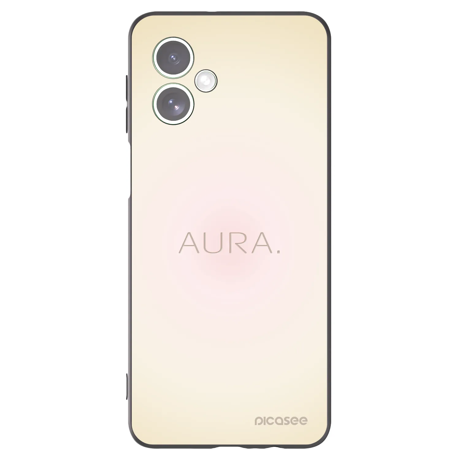 Picasee Motorola Moto G54 5G Hülle - Schwarzes Silikon - Aura