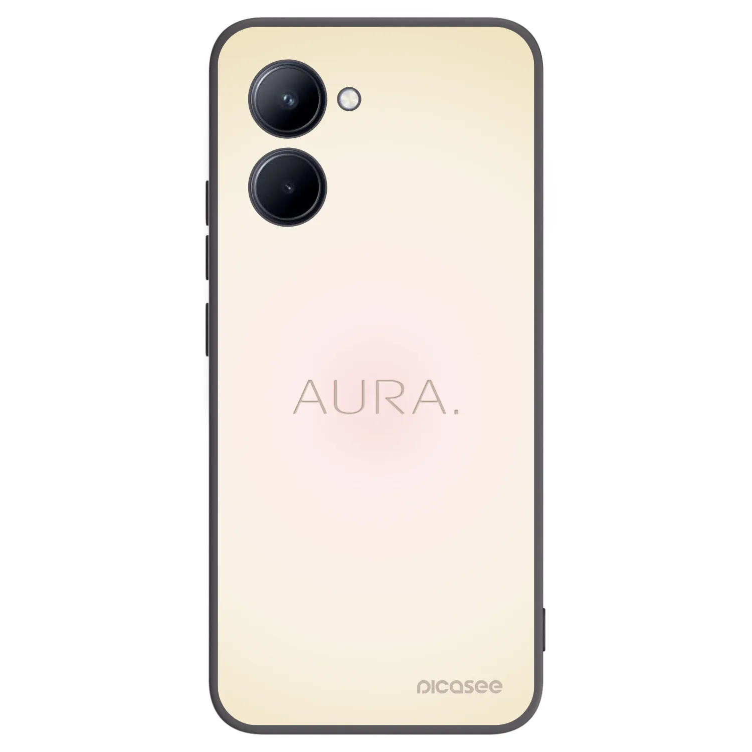 Picasee Realme C33 (2023) Hülle - Schwarzes Silikon - Aura