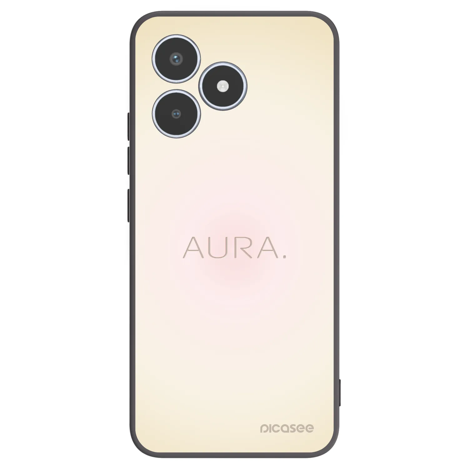 Picasee Realme C53 Hülle - Schwarzes Silikon - Aura