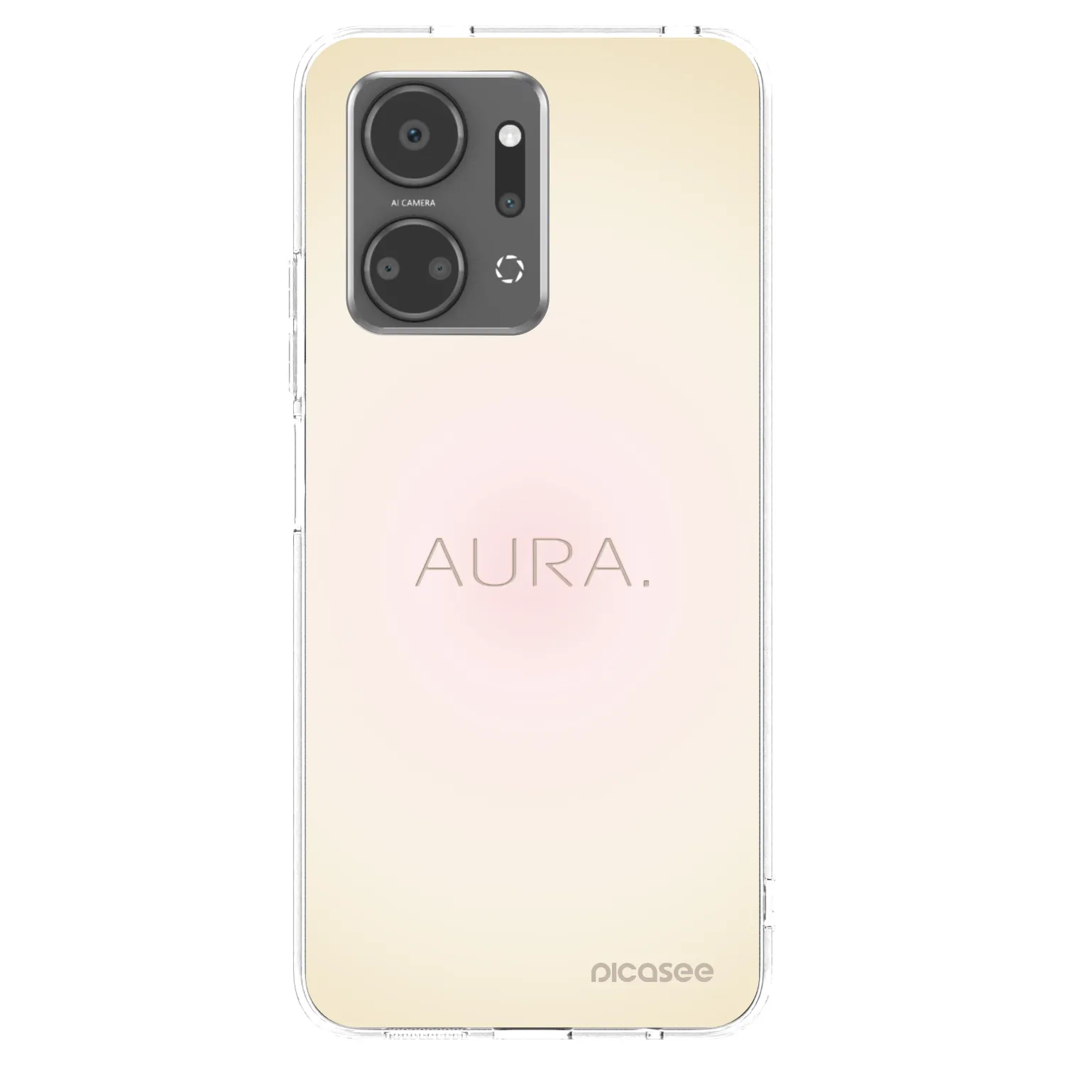 Picasee Honor X7a Hülle - Transparentes Silikon - Aura