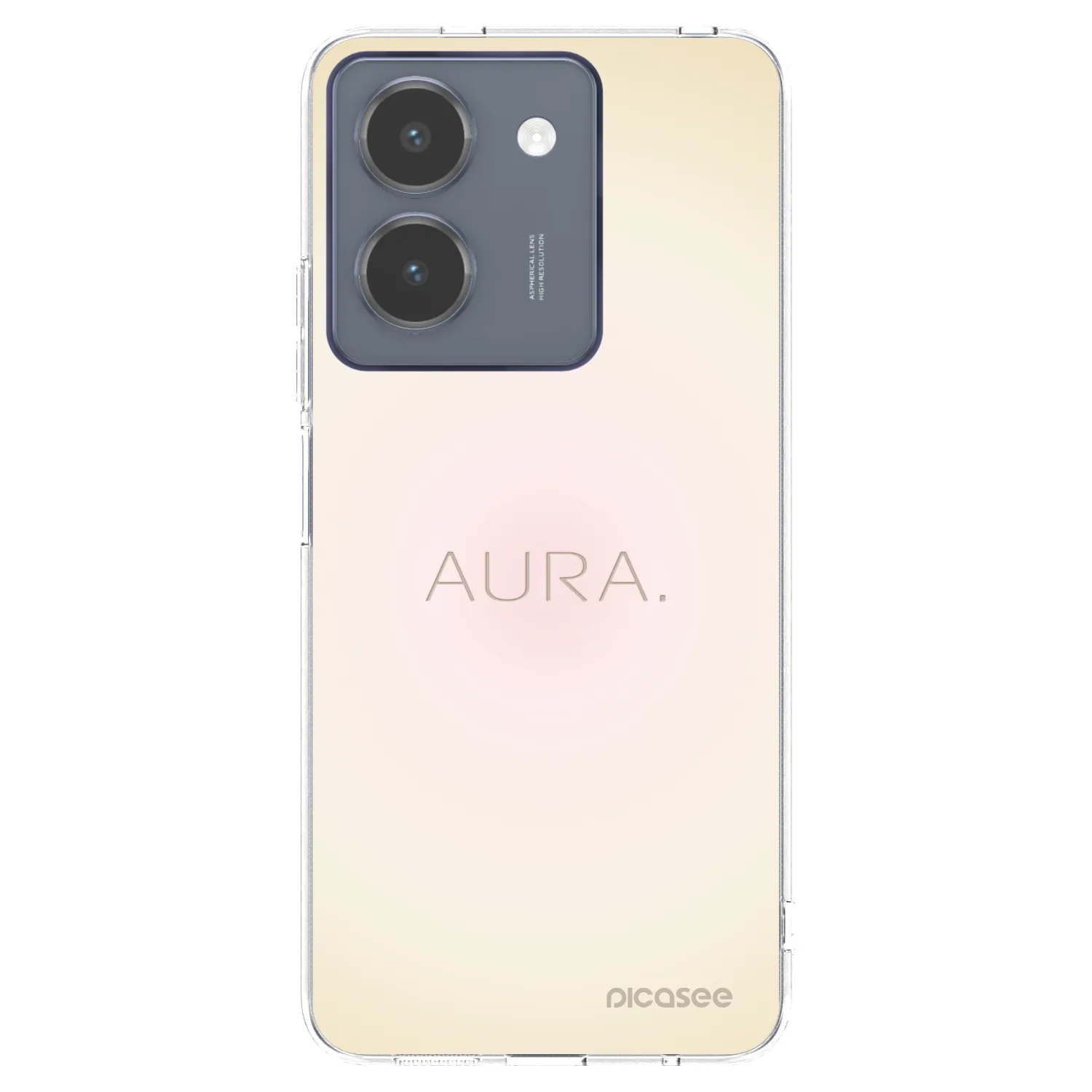 Picasee Vivo Y36 4G Hülle - Transparentes Silikon - Aura