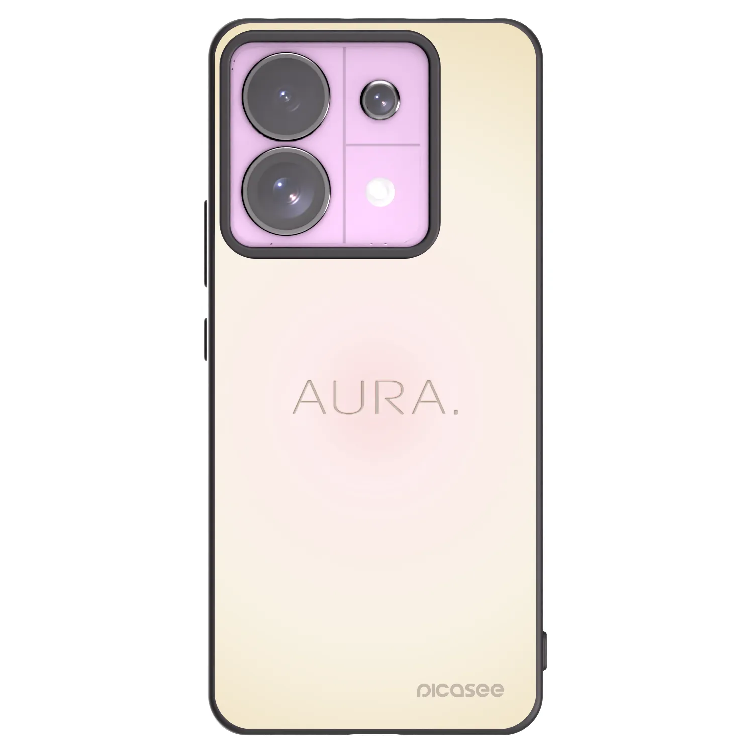 Picasee Xiaomi Redmi Note 13 Pro 5G Hülle - Schwarzes Silikon - Aura