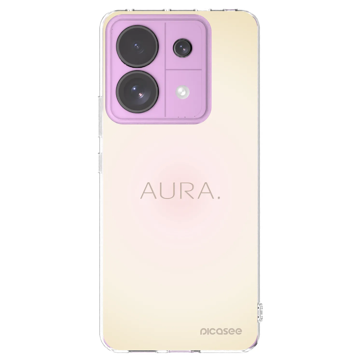Picasee Xiaomi Redmi Note 13 Pro 5G Hülle - Transparentes Silikon - Aura