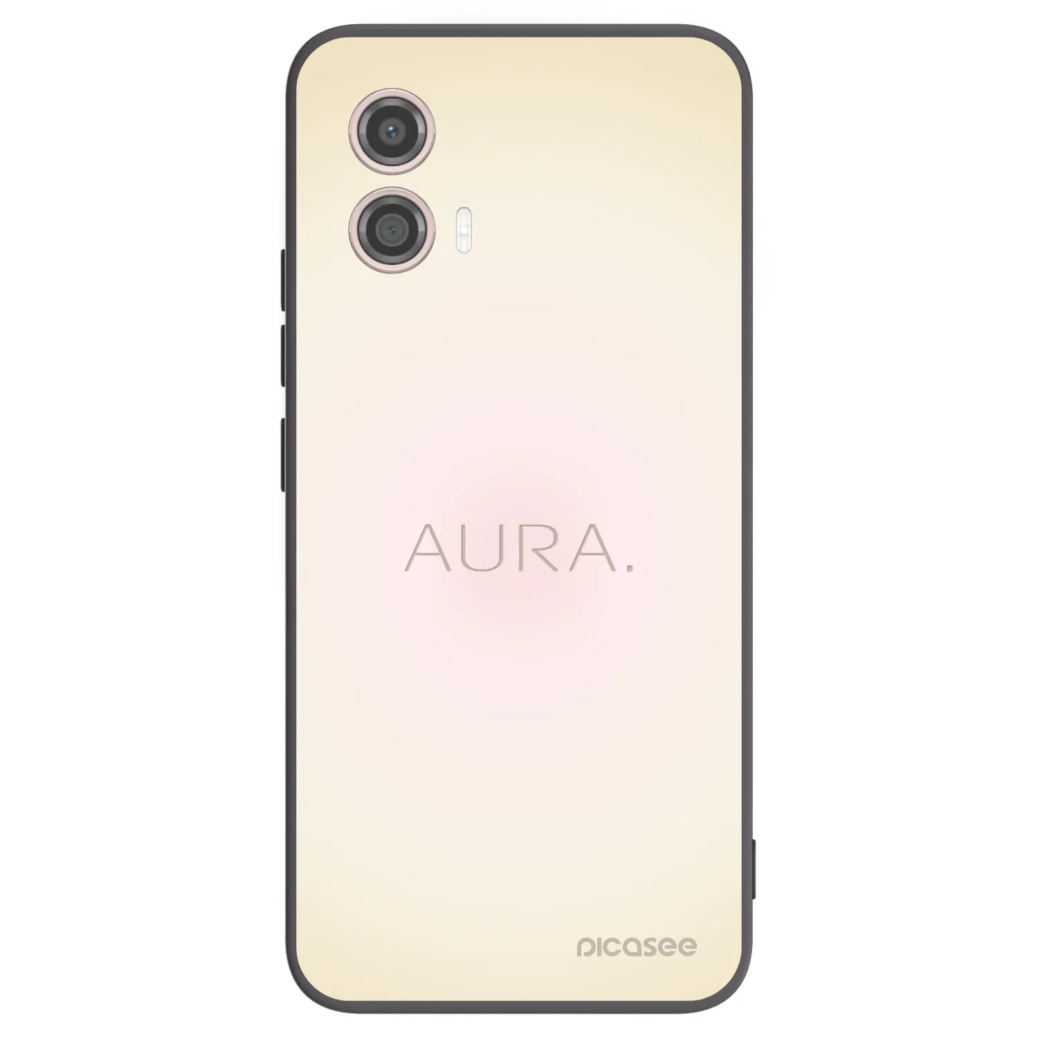 Picasee Motorola Moto G53 5G Hülle - Schwarzes Silikon - Aura