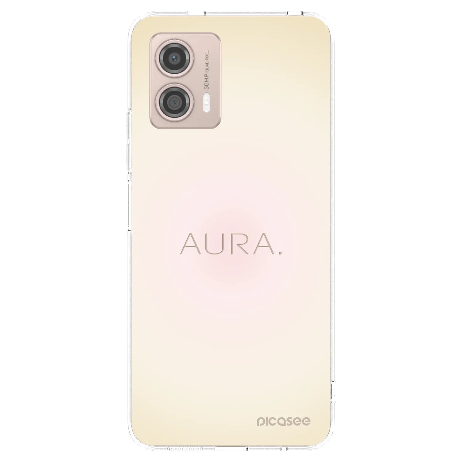 Picasee Motorola Moto G53 5G Hülle - Transparentes Silikon - Aura