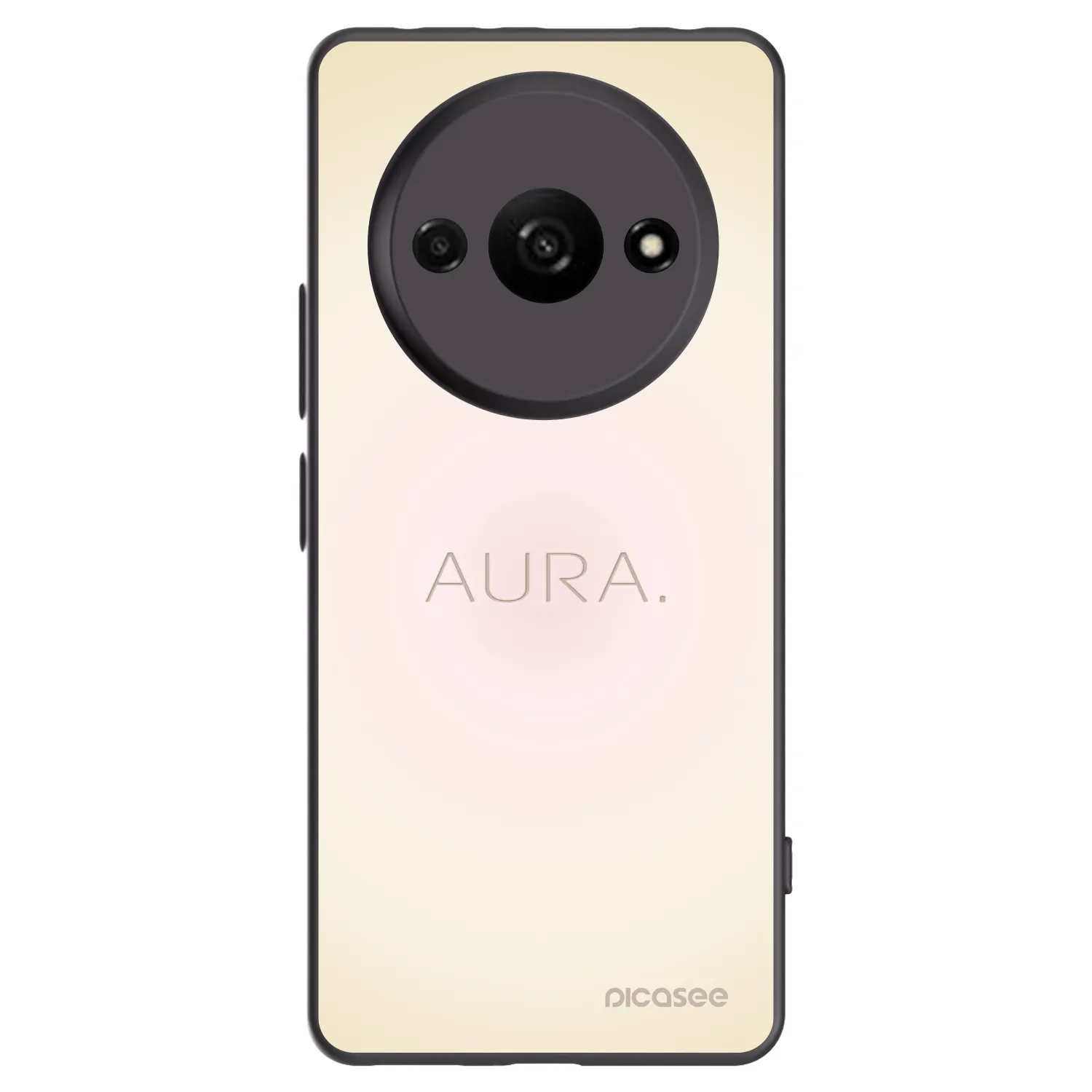 Picasee Xiaomi Redmi A3 Hülle - Schwarzes Silikon - Aura