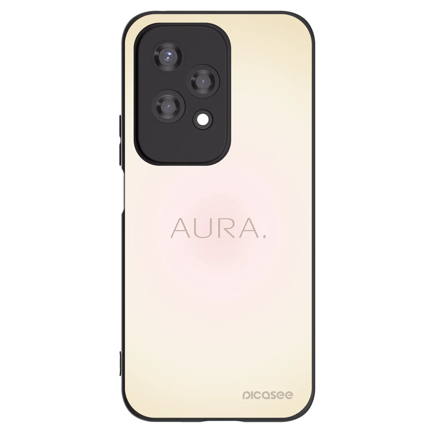 Picasee Honor 200 Lite Hülle - Schwarzes Silikon - Aura