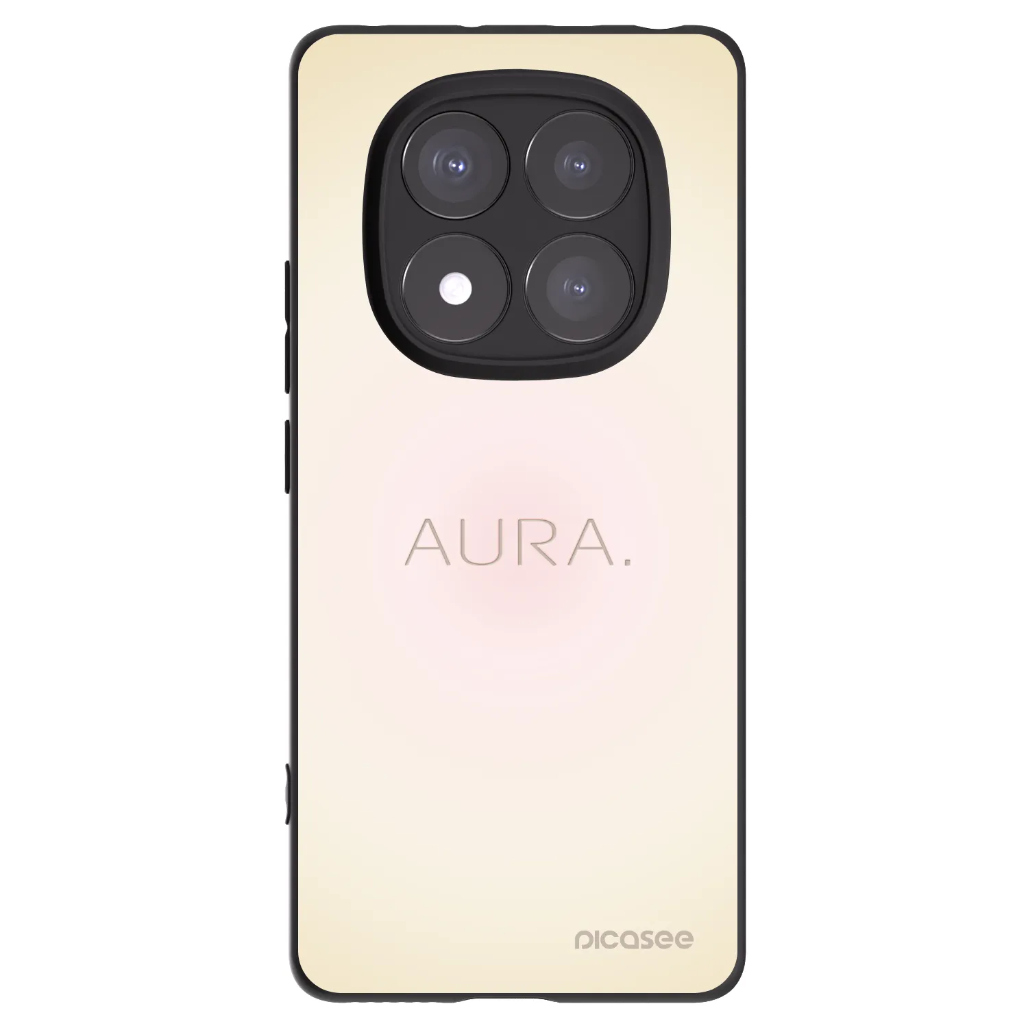 Picasee Xiaomi Redmi Note 14 Pro+ 5G Hülle - Schwarzes Silikon - Aura